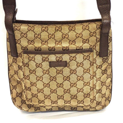Gucci Gg Canvas Shoulder Bag 122793 Beige Brown Women'S Gucci Gg Canvas Shoulder Bag 122793 Beige Brown Women'S