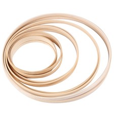 Wooden Rings,Bamboo Floral Hoops Wreath Rings Macrame Hoop Rings for DIY7863