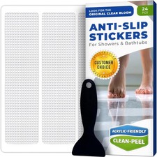 Anti-Slip Shower Stickers, Non-Slip Bathtub Floor Grip, 24 Pack