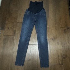 Jessica Simpson Maternity Med Wash Blue Denim Jeans Size Xsmall XS Skinny Ankle
