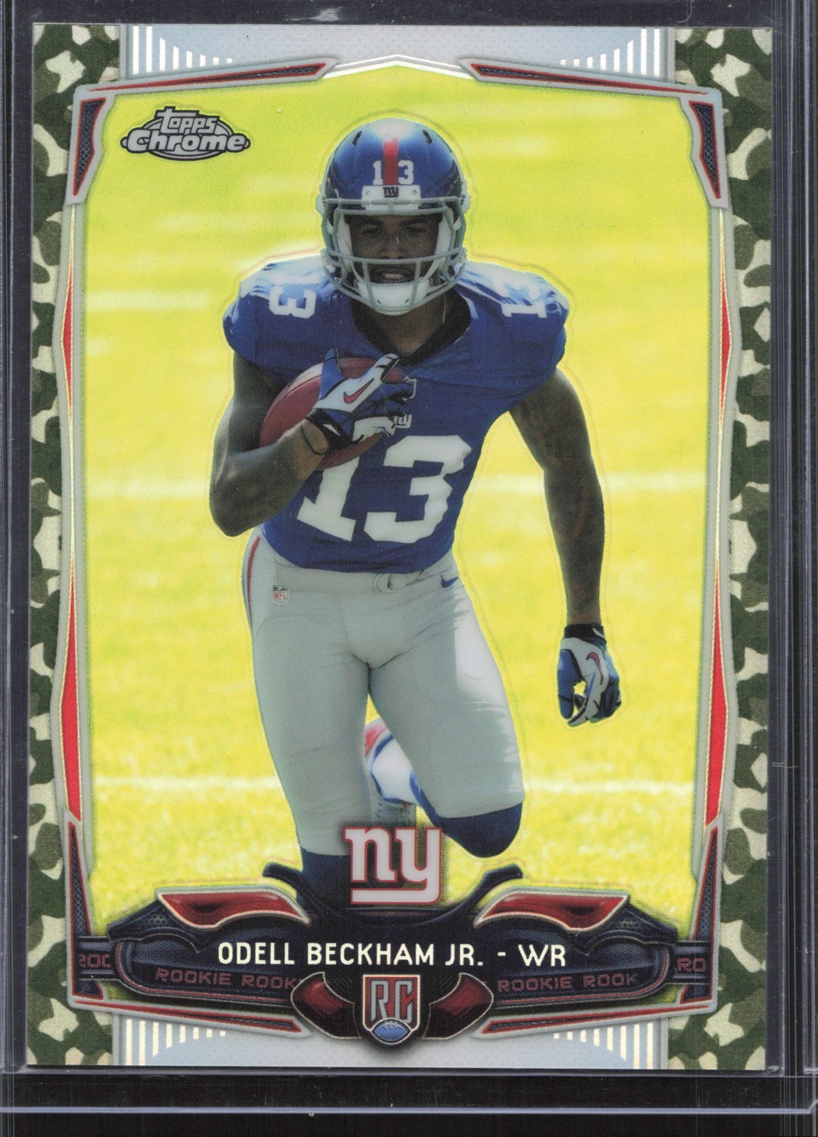2014 Topps Chrome #117 Odell Beckham Jr. Camo Refractors #/499