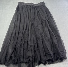 Love Fire Micro Mesh Midi Skirt Womens M Witchy Dark Fairy Whimsigot