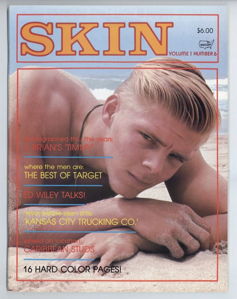 Skin V1#6 J Brian 1980 Ed Wiley, Bill Dailey 56pgs Target Gay Magazine M39575 - Image 1 of 1