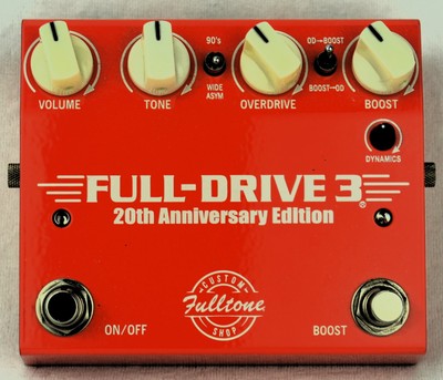 FULLTONE Full-Drive 3 - 20th Anniversary - Custom Shop - OVERDRIVE EFFECT Pedal