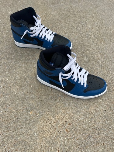 Nike Air Jordan 1 Retro High OG Dark Marina Blue Mens 10 Lace Up High Top
