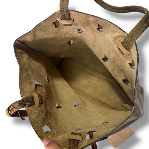 PRADA Prada tote bag with grommets and perforations, shoulder strap and #PG37X5 - Picture 7 of 9