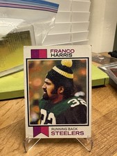 1973 Topps Franco Harris Pittsburgh Steelers #89 Rookie Card. rookie card picture