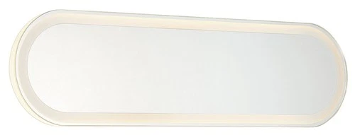 Minka Lavery 6119-1 24" W x 6-3/4" H Contemporary Oval Framed - White - Picture 1 of 8