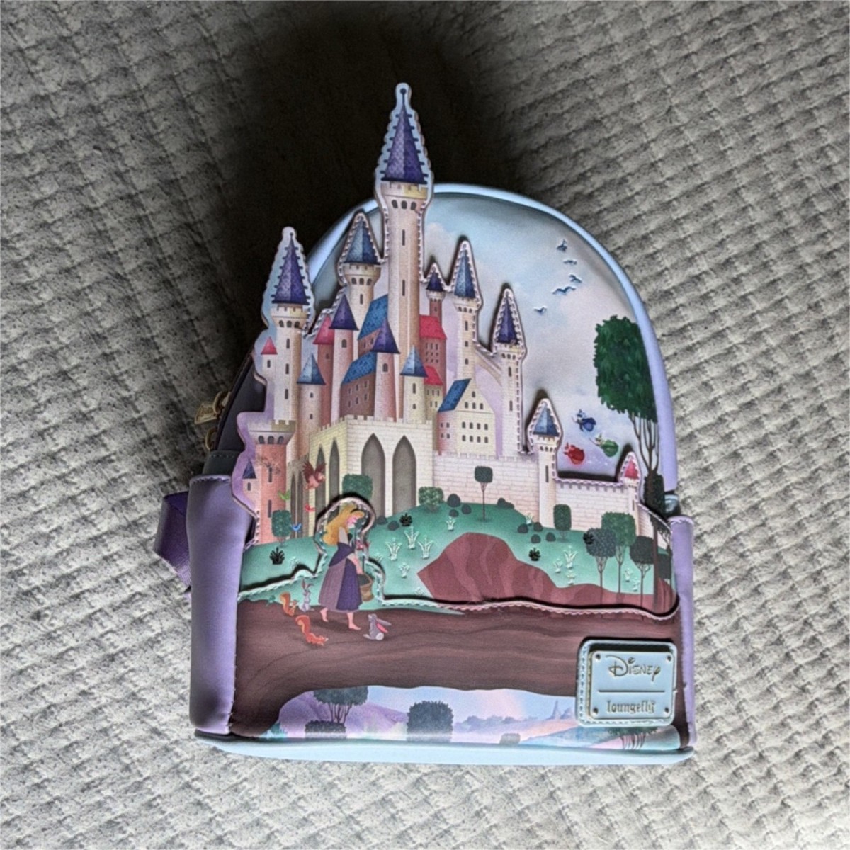 Loungefly Disney Sleeping Beauty Castle Mini Backpack Light  display picture 2