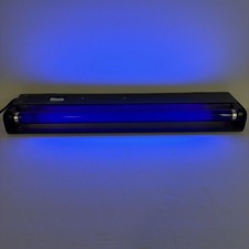 18" BLACK LIGHT FIXTURE W BULB-Tank Light-Reptile UV-Party Light