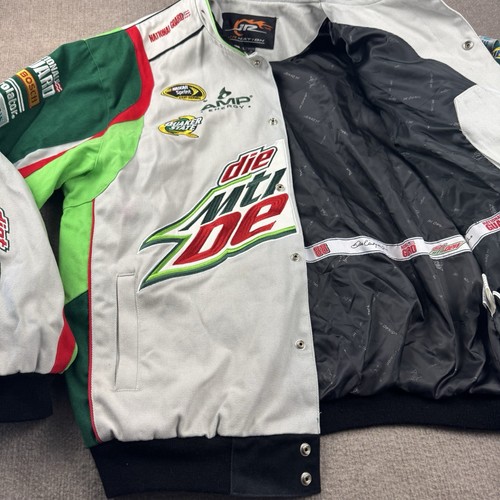 Dale Earnhardt Jr Diet Mtn Dew Jacket NASCAR National Guard 2012 Size Large NWT - Picture 13 of 24