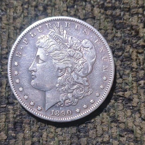 1890 Morgan Silver Dollar $1 Coin San Francisco Mint KM# 110 0.9 Fineness