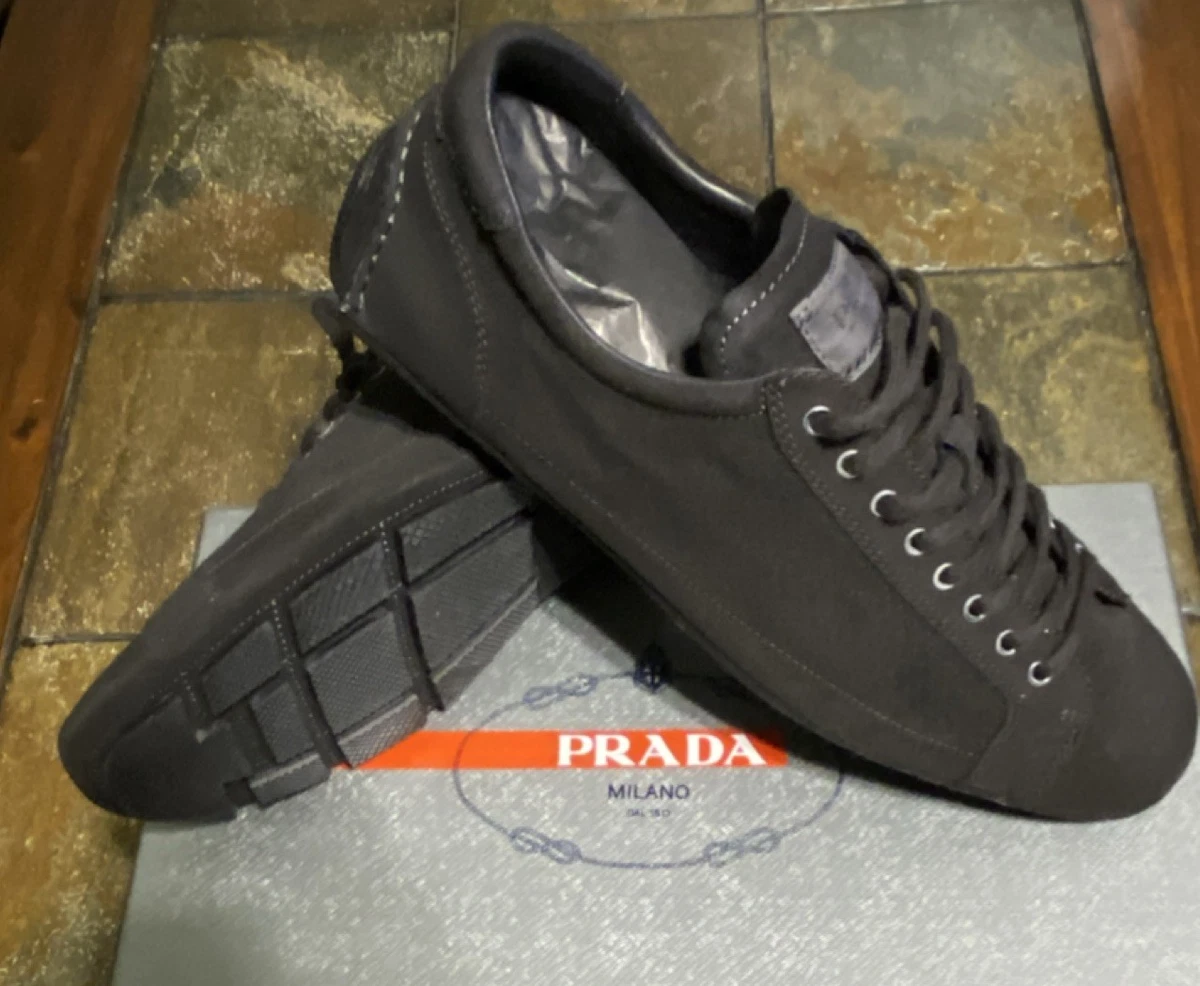 PRADA ブラック スエード モカシン PRADA SCAMOSCIATO Black for sale | eBay