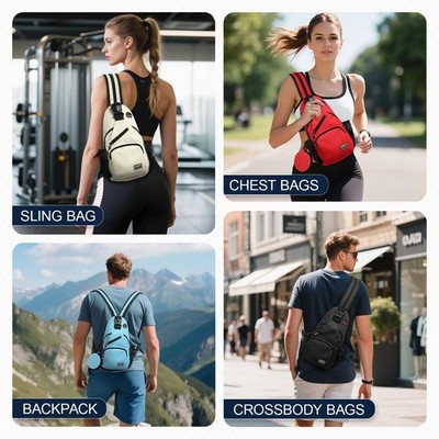 9544 Convertible Sling Bag with Coin Pocket, 7.9\
