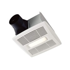 Broan-NuTone Bathroom Exhaust Fan with LED Light and Roomside Installation