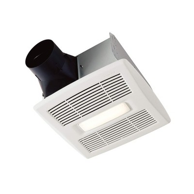 Broan-NuTone Bathroom Exhaust Fan with LED Light and Roomside Installation