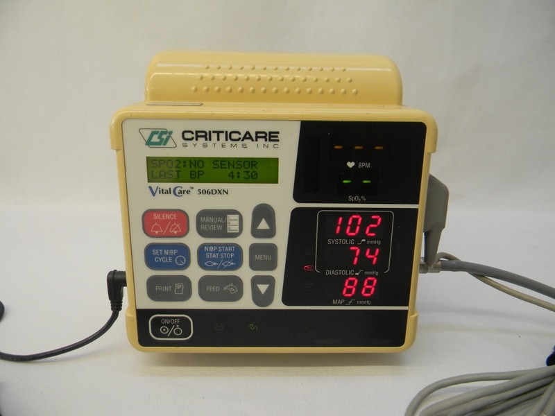 CritiCare Model 506DX Medical Patient Vital Signs Monitor Unit