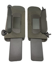 Buick Lesabre Sun Visor Left Right Pair Gray 00-05 Sunvisor W Mirror Clips Oem