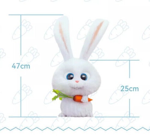 Fictus The Secret of Pets Life Snowball Bunny Movable Face-Changing Plush Doll - Picture 2 of 10