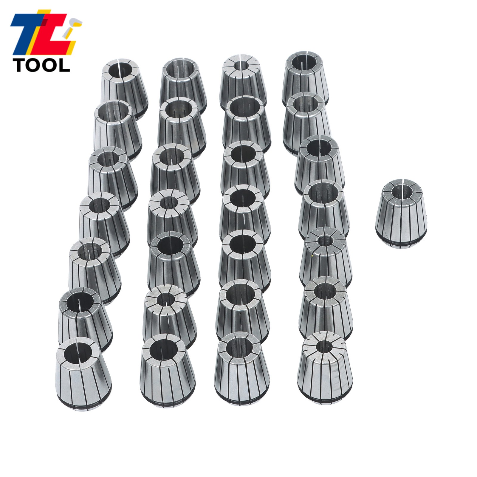 ER40 (29Pcs) Collet Set High Precision CNC Spring Clamping Collets US