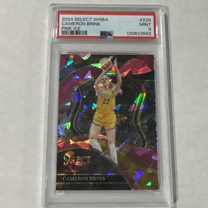 2024 Select Cameron Brink Rookie Pink Ice Prizm #228 Courtside PSA-9 MINT