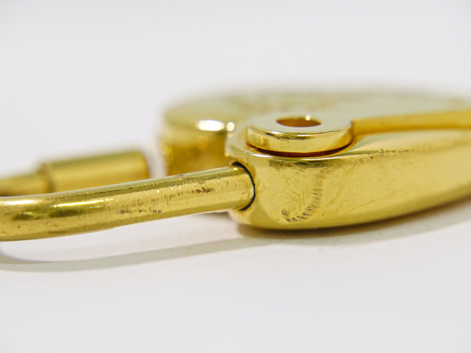 HERMES 2004 Année de la Fantaisie Heart Cadena Gold Plated Charm thumbnail 5