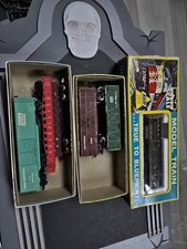 Lot of 5 vintage Trains - AS IS. SANTA FE-REPUBLIC.