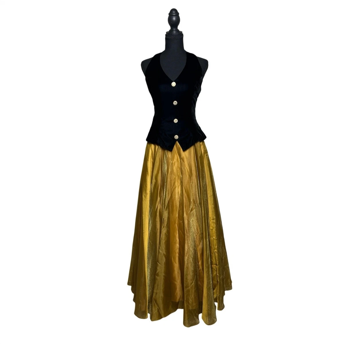 Taffeta Gold Vintage Dresses for Women for sale | eBay