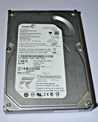 Seagate Barracuda 7200.9  ST3808110AS 80GB SAS, SCSI Hard Drive