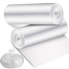 Baderke 40 Pcs Shredder Bags 15 Gallon Paper 26 x 30 inches, clear white