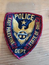 ORIGINAL VINTAGE EAST PALESTINE OHIO POLICE DEPT PATCH