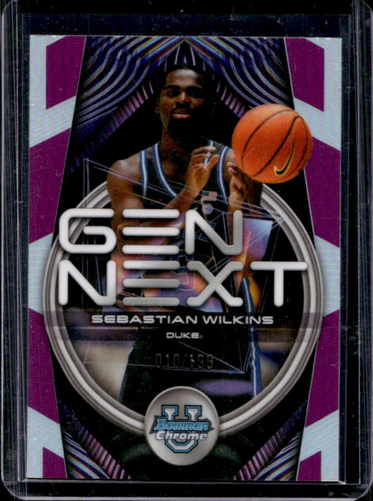 2025-26 Gen Next Chrome Sebastian Wilkins Fuchsia Refractor /199