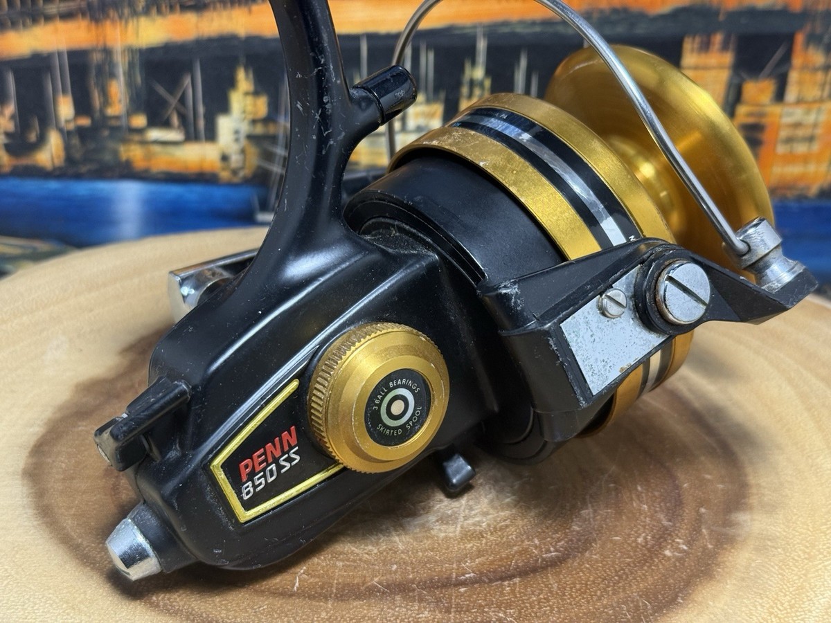 Vintage Penn 850-SS Spinning Fishing Reel, Made in “USA