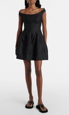 Faithfull Olmeto Linen Dress Black Size 2 BNWT