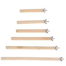 6 Pcs Bird Perch Stand Parakeet Wooden Perches Natural Wood Bird Perch