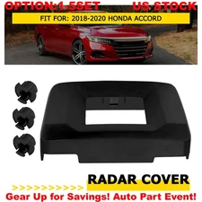 Grille Radar Sensor Milliwave Cover Cap Trim+ 3 Clips For 2018-2020 Honda Accord