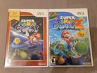 Super Mario Galaxy 1 and 2 - Nintendo Wii Lot - No Manual Tested!