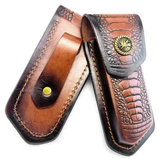 Knife Storage Leather Case Straight Knife Protection Portable Protective Case