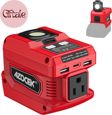 220W Power Inverter Compatible with Milwaukee 18V Battery, DC 18V to AC 110V Po
