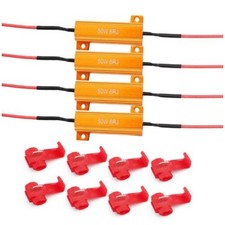 4Pcs/Set Load Resistor 50W 6RJ LED Decoder Fix Hyper Flash Turn Signal Blinker