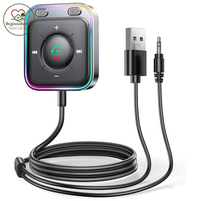 JOYROOM 2026 Aux Bluetooth Adapter Auto mit Freisprecheinrichtung,【Hi-Fi Stereo