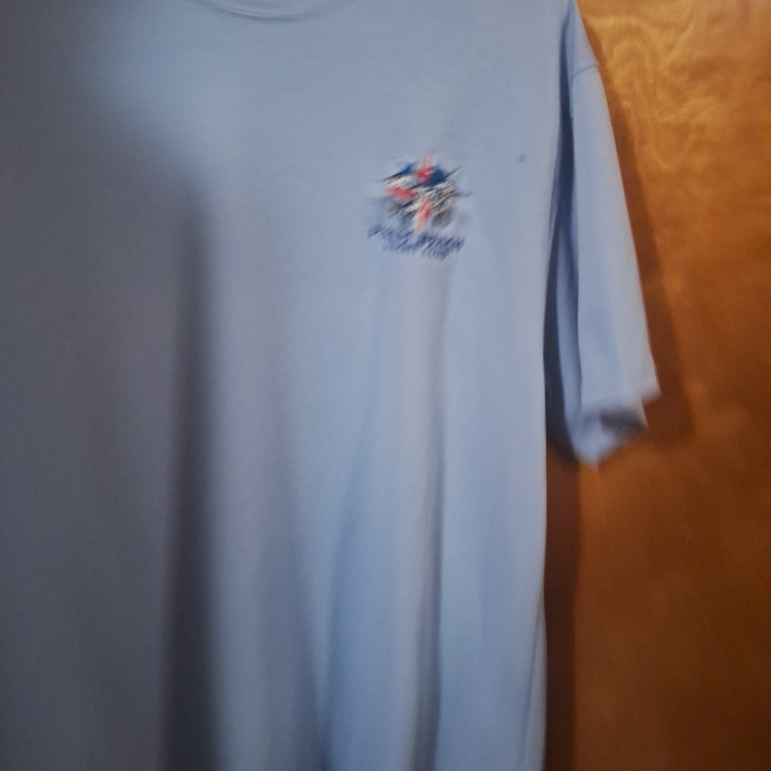Port Authority Palm Beach Yacht Club Embroidered T-shirt Light Blue