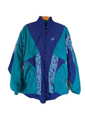 Nike Vintage 80's Jogger Leisure Track Windbreaker, Colorblock Women's SZ Medium