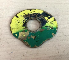 LEEDY & LUDWIG 50s Vtg BADGE Snare Bass Drum Logo Plate Emblem Escucheon Part US