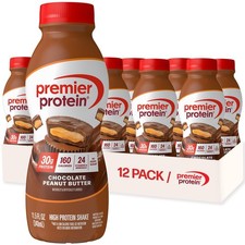 Protein Shake Chocolate Peanut Butter 30g Added 11.5oz 12 Pack Immune Support 5.23 per gallon