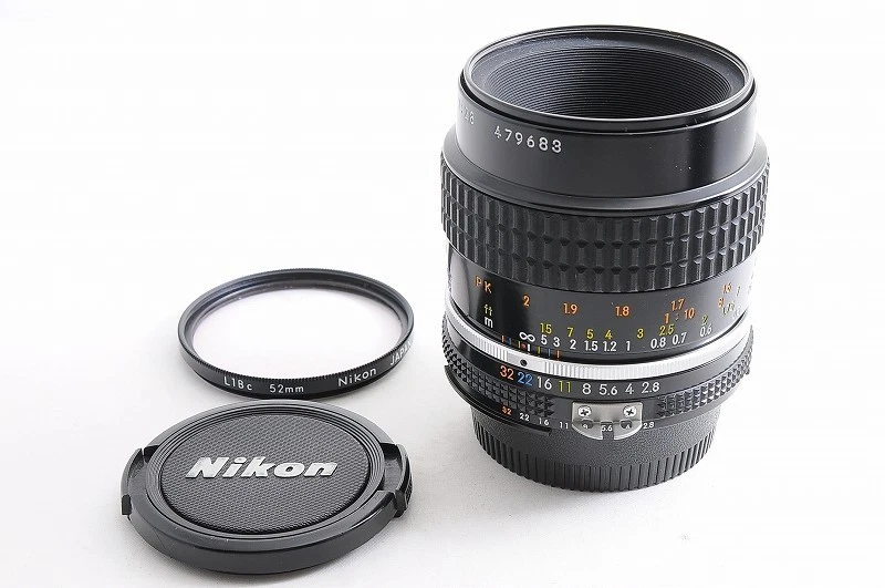 Nikon AI-S Micro NIKKOR 55mm F/2.8 MF Standard Lens w/Filter TOP MINT From Japan - Image 2 of 4