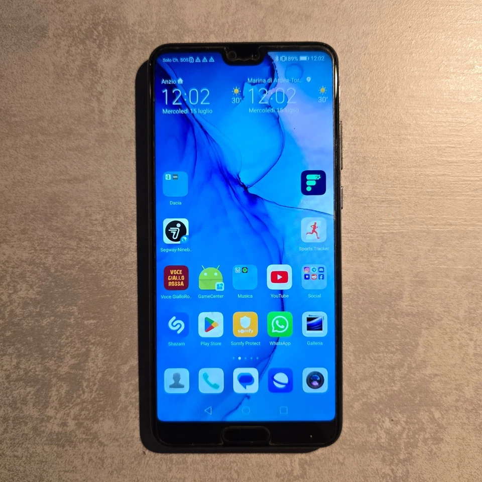 Huawei P20 Memoria 128GB, RAM 4GB, EML-L09 Midnight Blue - Immagine 2 di 4