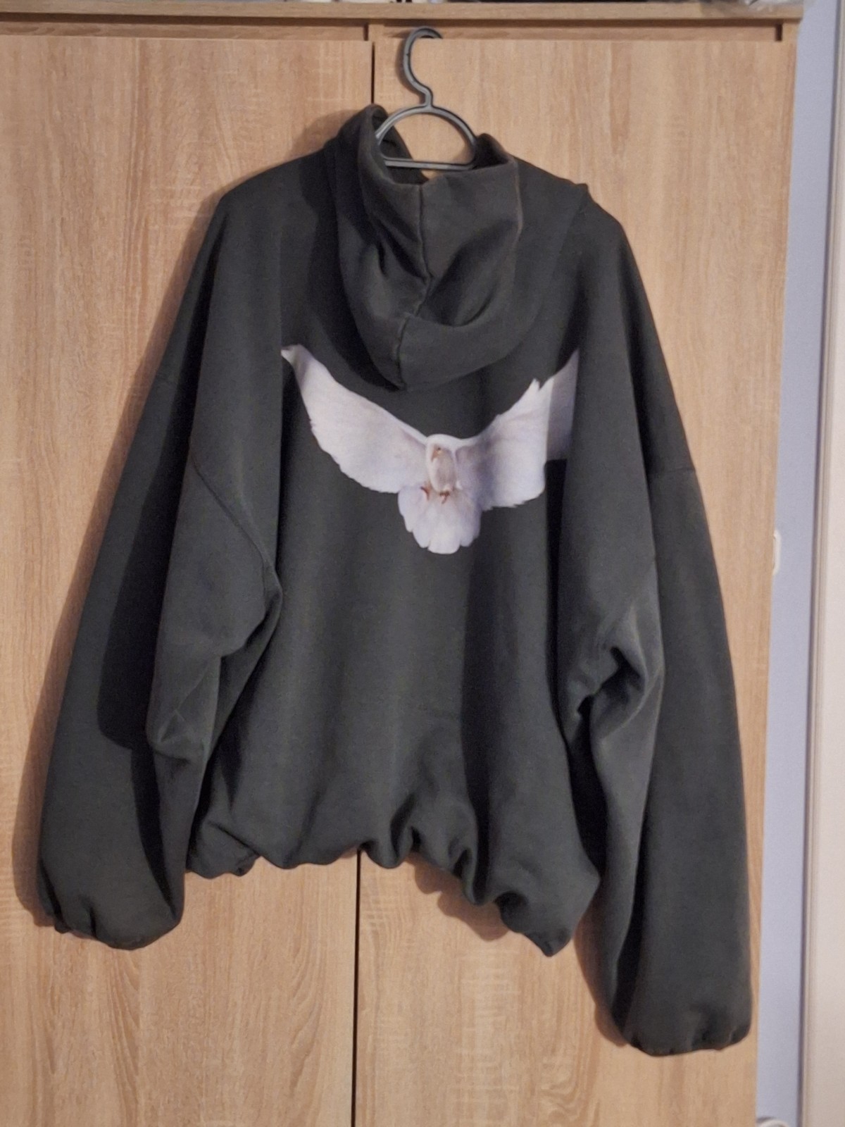 Yeezy Gap Balenciaga Dark Green Dove Hoodie Size XL