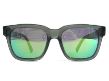 Maui Jim Sunglasses MONGOOSE MJ540-11 Translucent Gray w/ Green Maui Lenses