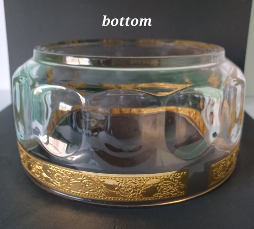 VINTAGE ARCOROC FRANCE GOLD RIMMED LARGE BOWL 8.5 INCHES DIAMETER 💯Perfect - Picture 8 of 8